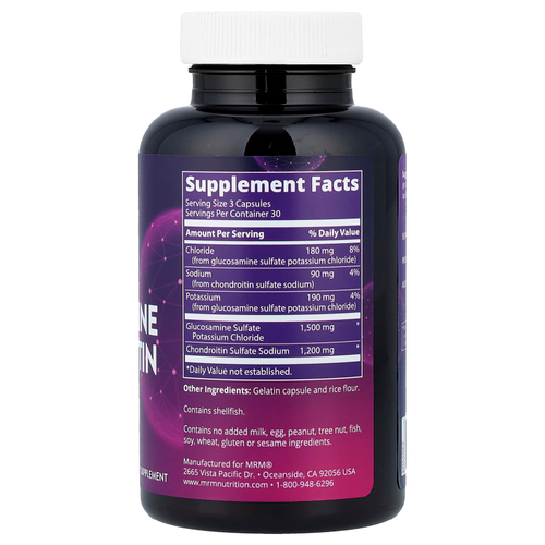 MRM Nutrition, Глюкозамин хондроитин, 90 капсул