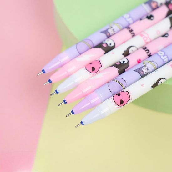 Ручка со стирающимися чернилами и стирашка Kuromi №21015, в ассортименте 1 шт (синий)