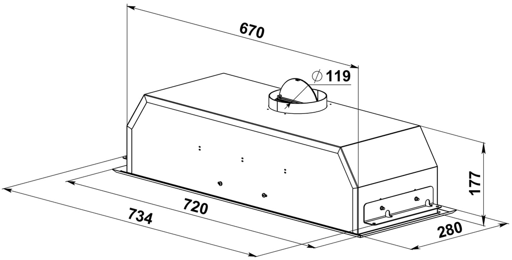 вытяжка D 564 S