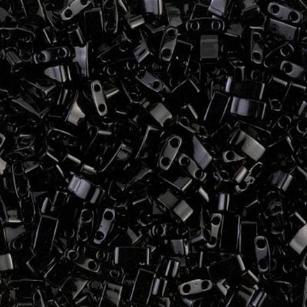 Miyuki Half Tila Beads Black HTL0401