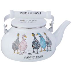 ЧАЙНИК AGNESS ЭМАЛИРОВАННЫЙ СЕРИЯ "FAMILY FARM", 2,5 Л