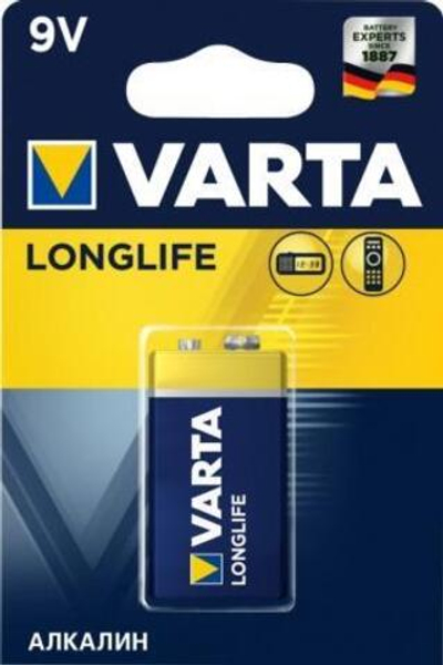 Батарейка, элемент питания  VARTA LONGLIFE 9V bl-1