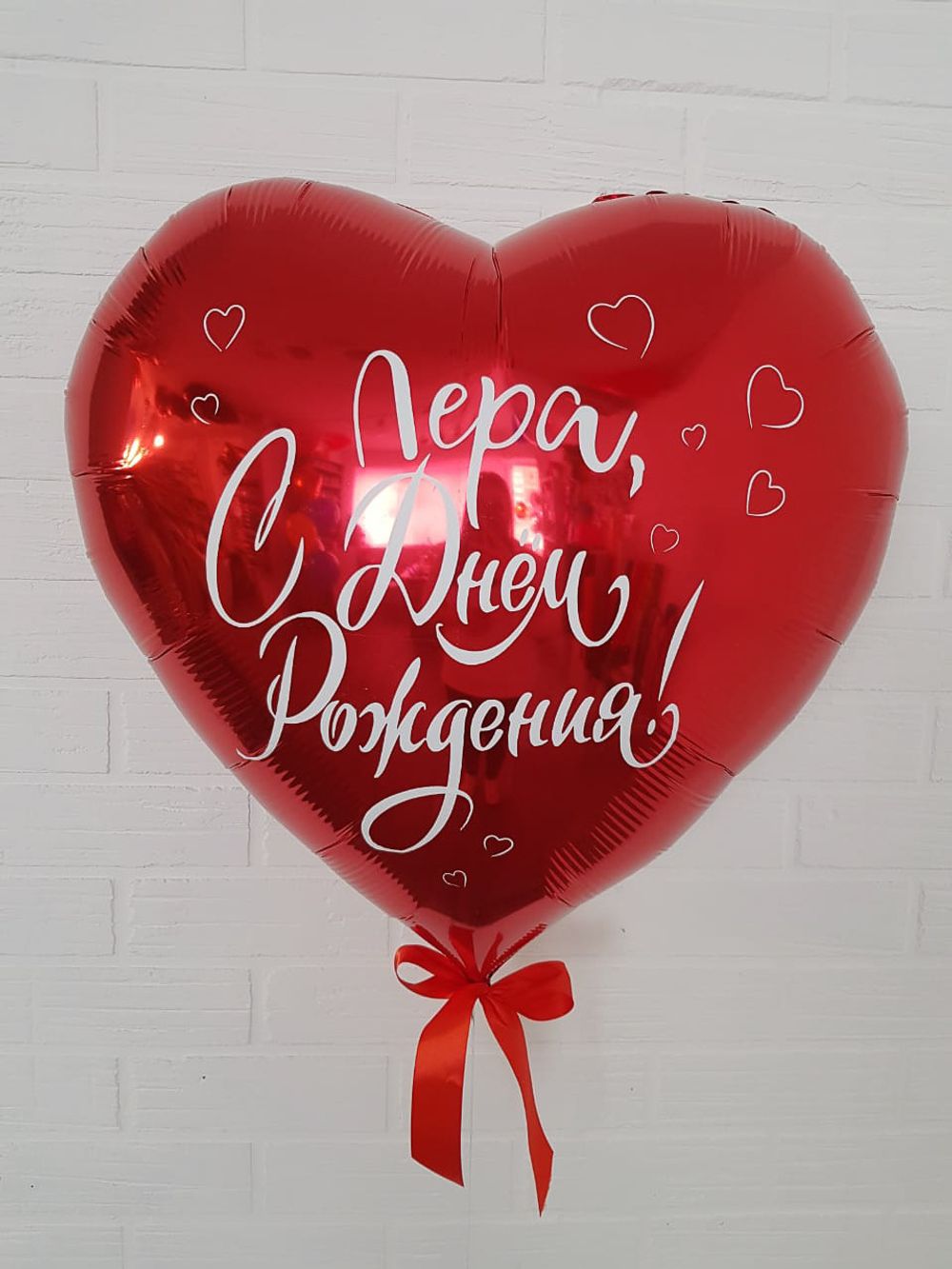F Шар 32" / 82 см сердце Красный  (БГ-70)  Изображение15
