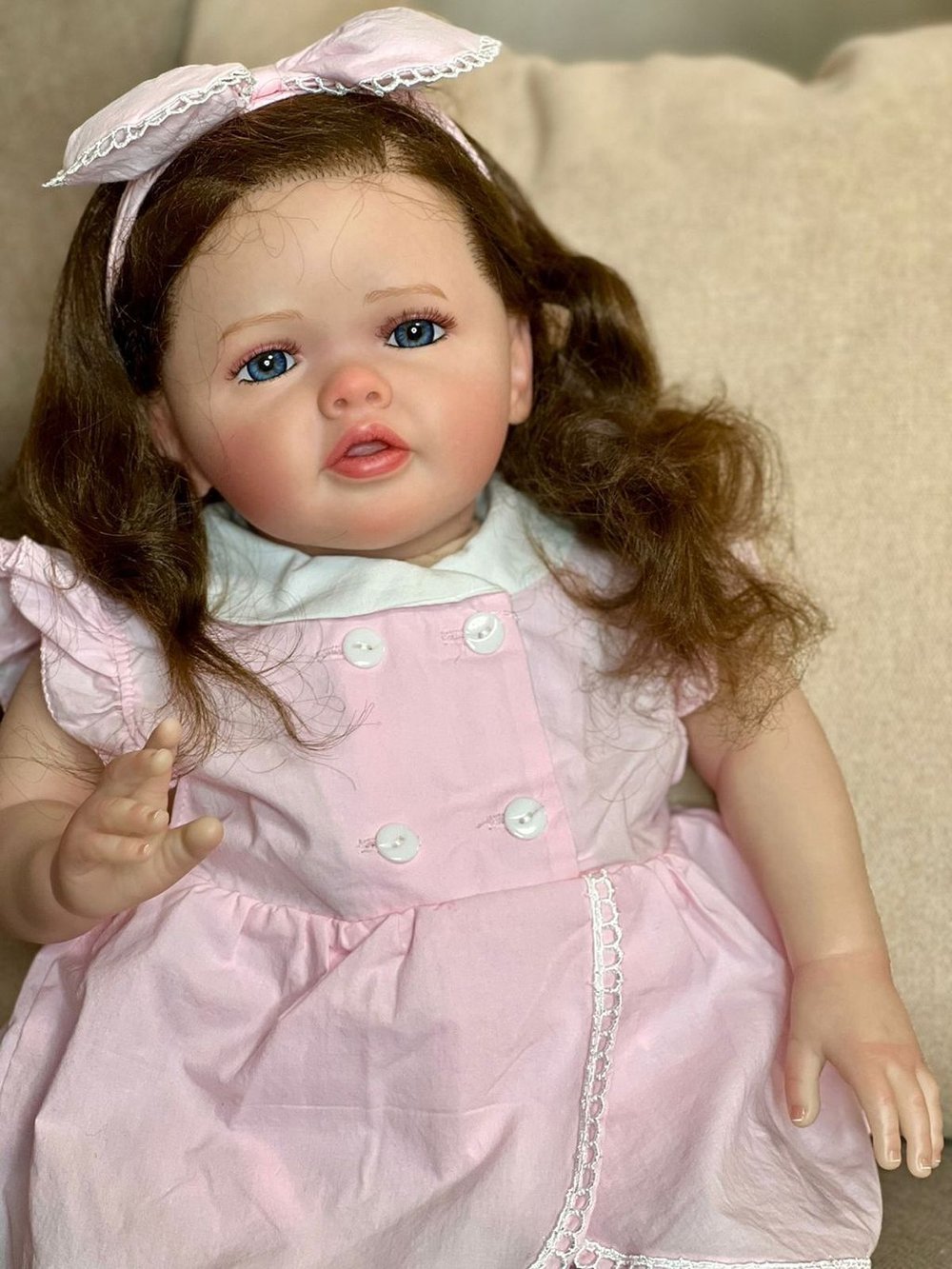 Кукла Реборн мягконабивная 60см в пакете (FA-334)