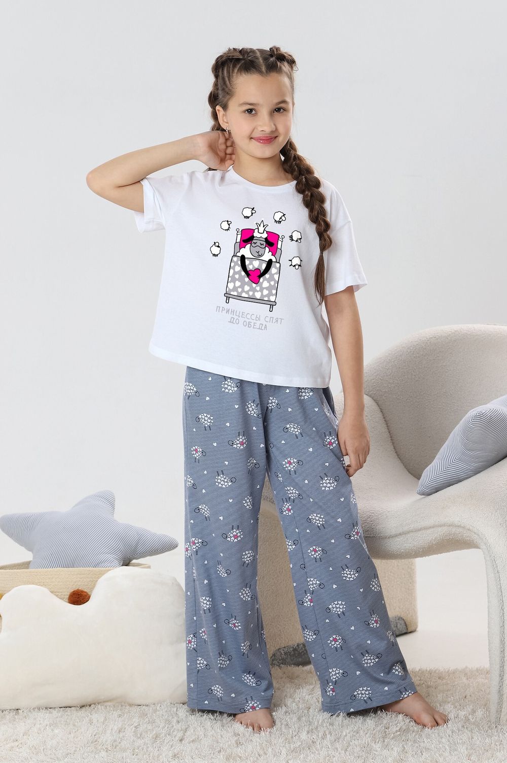 Костюм для девочки Долли-1 Виотекс БЕЛЫЙ