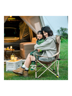 Кресло туристическое Naturehike Nightfall T05J с секцией, 149х52х79 см, до 120 кг, бежевое