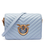 Кожаная сумка через плечо LOVE CLICK MINI SHEEP Pinko - голубой(100067 A0GK)