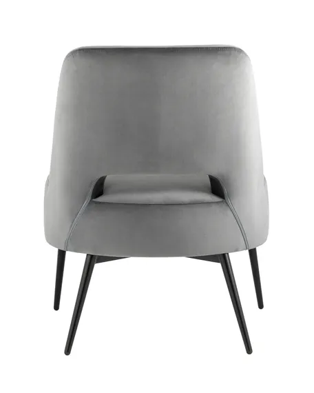 Лаунж-кресло Bost тёмно-серый велюр