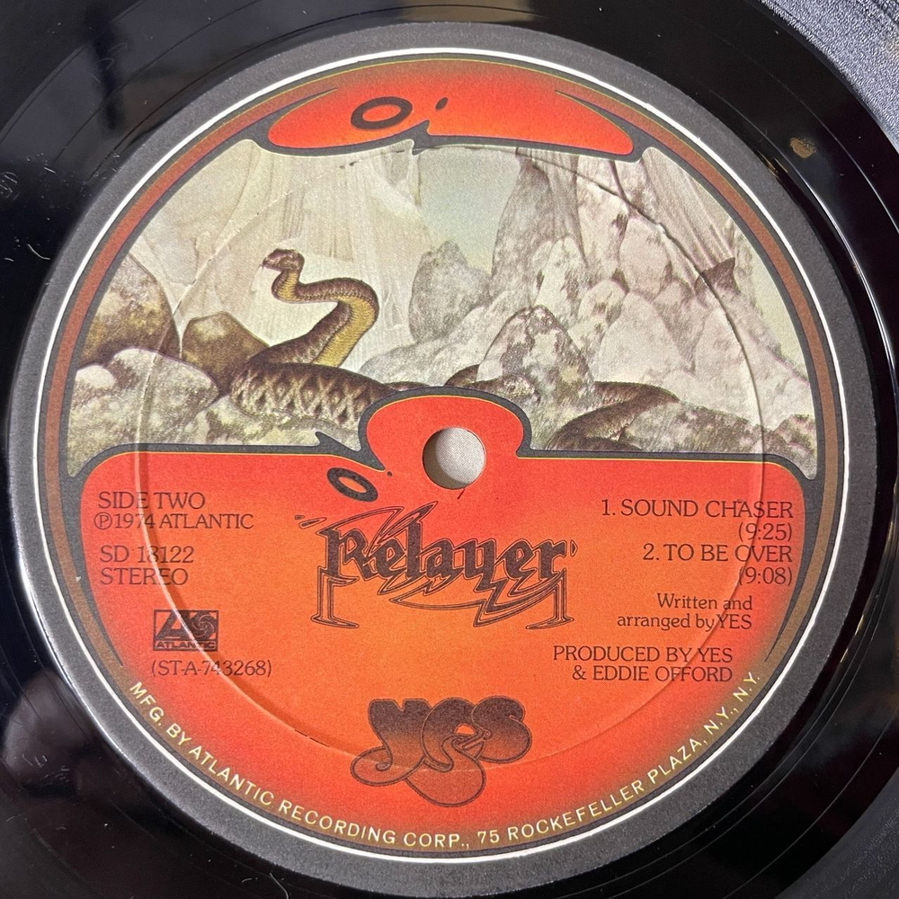 Винтажная виниловая пластинка LP Yes Relayer (USA 1974)