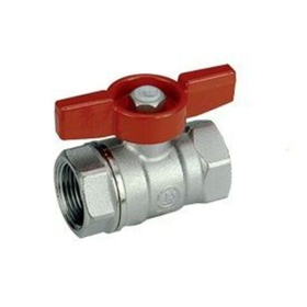 Кран шаровый стандартнопроходной внутренняя / внутренняя резьба, ручка бабочка Giacomini R251 3/4*