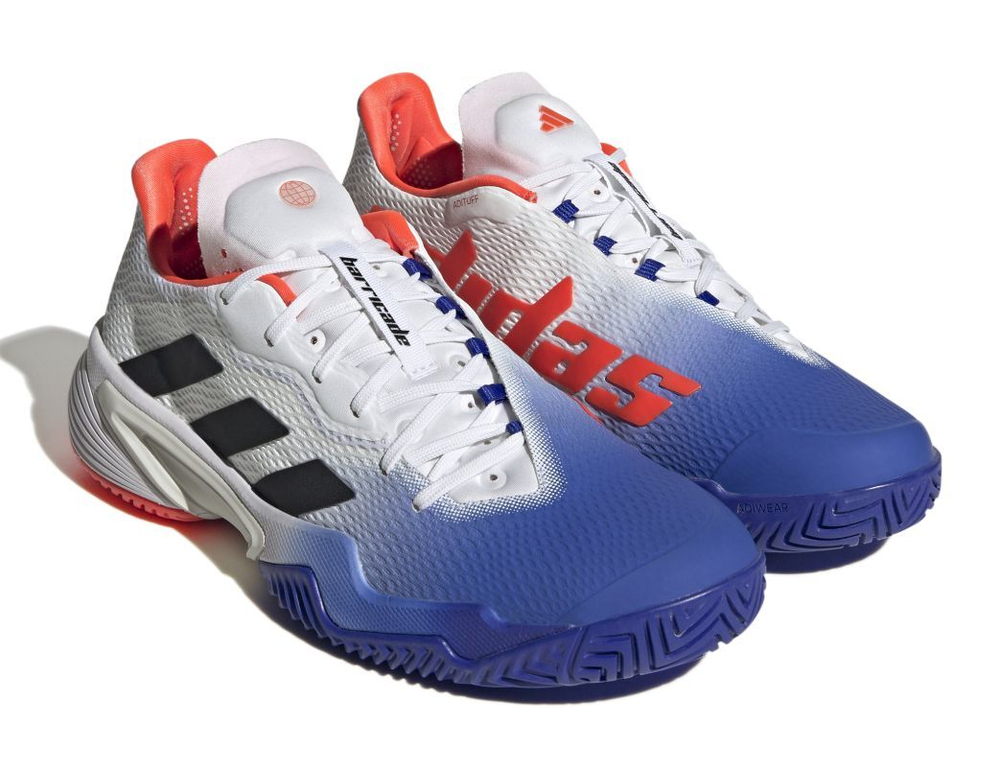 Мужские кроссовки теннисные Adidas Barricade M - lucid blue/core black/solar red