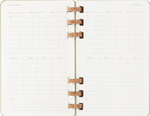 Еженедельник 2024-2025 Moleskine SPIRAL (DHSPK5212AMWH3)130х210мм, цвет фисташковый