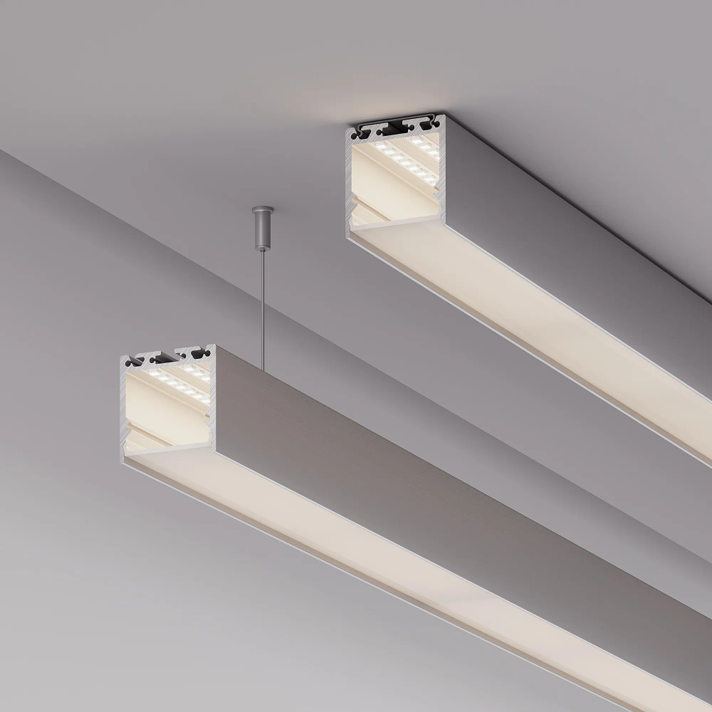 Профиль с экраном SL-LINE-3535-2500 ANOD+OPAL (Arlight, Алюминий) 020462