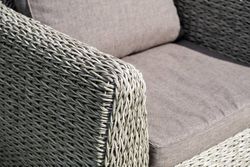 "Кальяри" кресло из искусственного ротанга (гиацинт), цвет серый