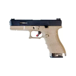Модель пистолета WE Glock G17 G-Force metal slide Gas, Tan