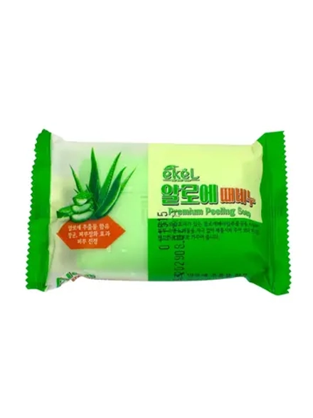 EKEL - МЫЛО ОТШЕЛУШИВАЮЩЕЕ С ЭКСТРАКТОМ АЛОЭ PREMIUM PEELING SOAP ALOE, 150 ГР