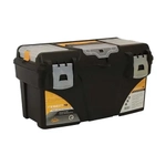 Ящик для инструментов ГЕФЕСТ 18' металл замки (с коробками) черный с желтым 0,25,235х0,4