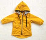Ветровка для девочек р.74-80 горчичная 2421-07 (Ириска)