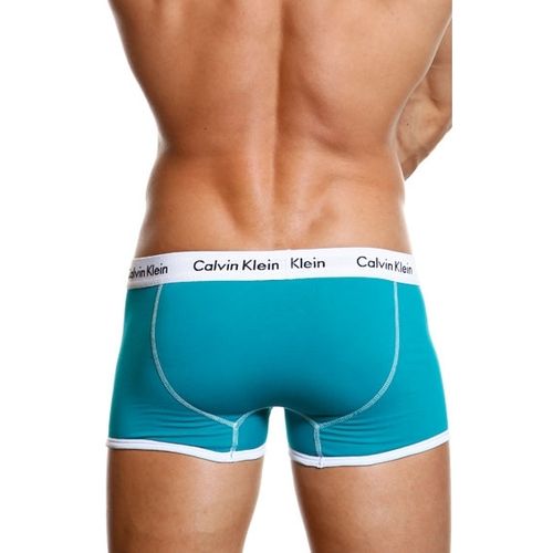 Мужские трусы боксеры синие Calvin Klein 365 Trunks Blue