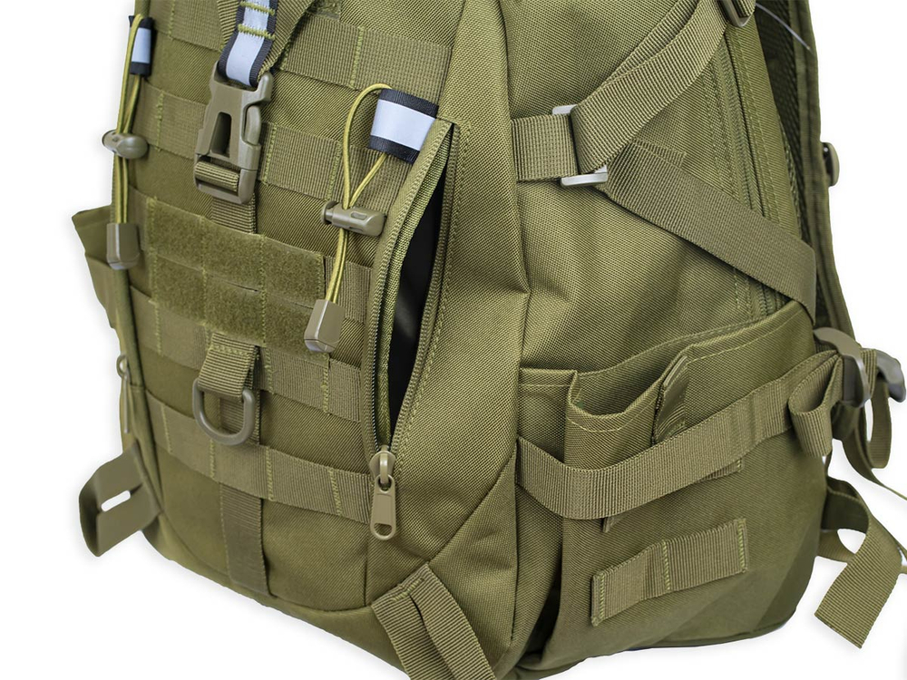 Рюкзак ShotTime городской Basic 25л, полиэстер 900D, MOLLE, олива, ST-BP-702 0-OD