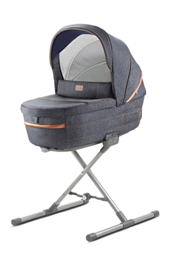 Коляска Inglesina Aptica System Duo 2 в 1 Indigo Denim на шасси Graphite Cuoio, джинсовый