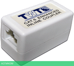 Соединитель 2-х портов RJ-45, неэкранированный, категории 5е арт. TWT-CP45UTP5E