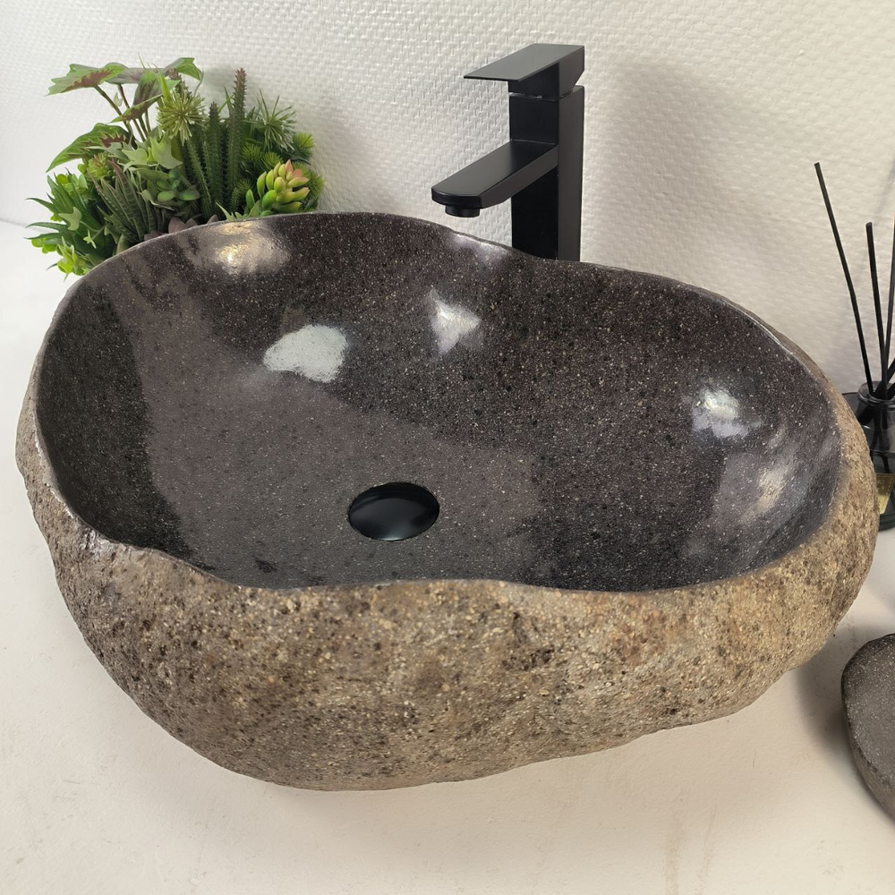 Раковина из речного камня RS-65245 60*43*17 0862