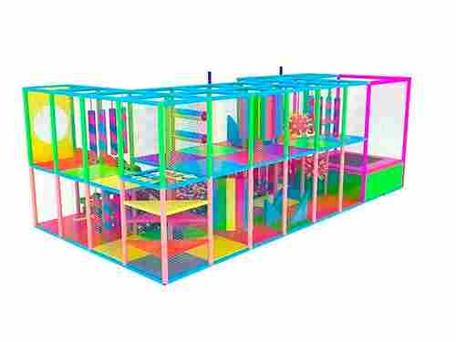 Детский уличный игровой лабиринт с крышей «Веселый маршрут» 9,84×4,92×3,5 м