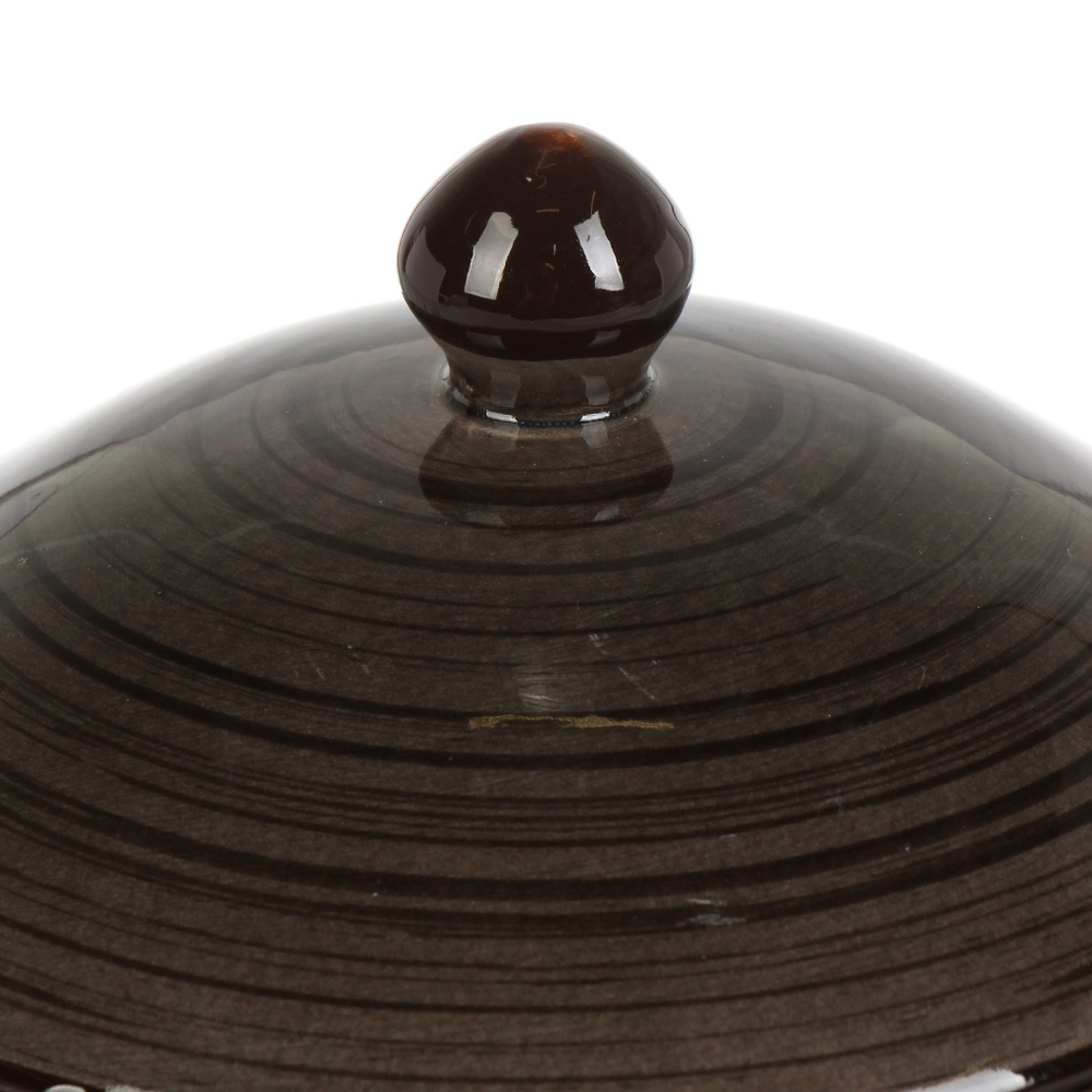 Горшок керам, 0.8 л, Графит, Y4-9034