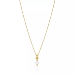 Подвеска из жёлтого золота 18к с жемчугом и бриллиантами, Tiffany 💠 Titan by Pharrell Williams-  В наличии