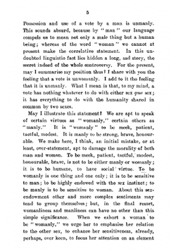 "Homo Sum" being a letter to an anti-suffragist from an anthropologist | Jane Ellen Harrison