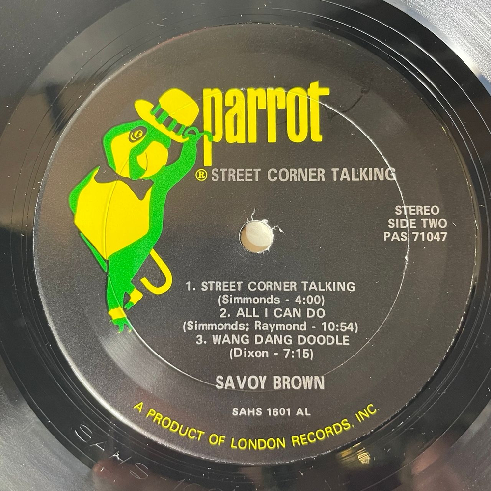 Винтажная виниловая пластинка LP Savoy Brown Street Corner Talking (США 1971)
