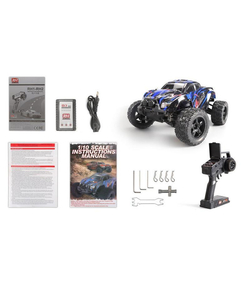 Радиоуправляемый монстр Remo Hobby MMAX Brushless (синий) 4WD 2.4G 1/10 RTR