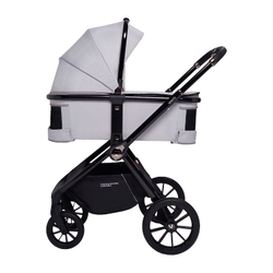 Детская коляска Sweet Baby Vento Black 3 в 1 Grey