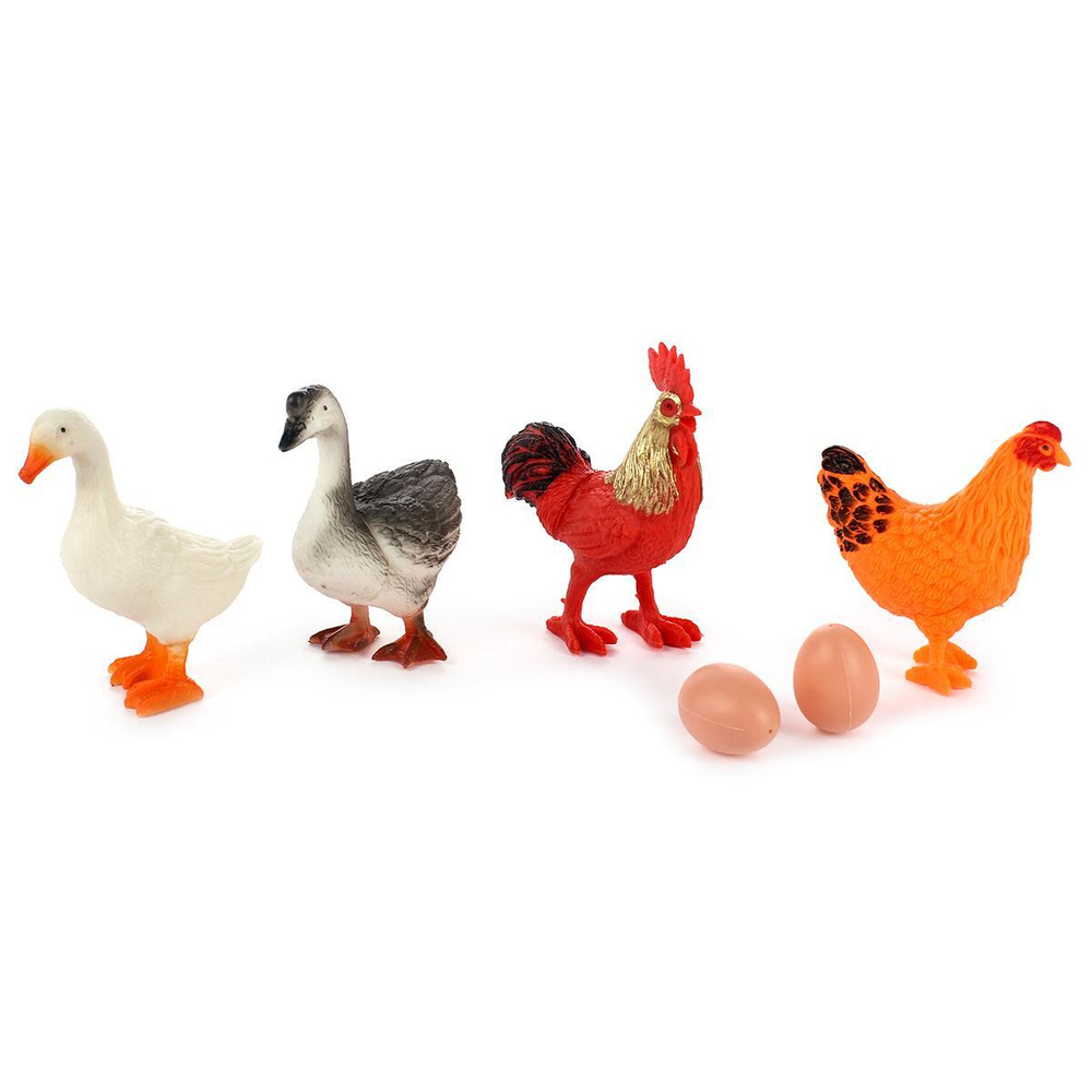 Набор домашних птиц 4шт, пакет CL03-8
