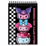 Блокнот А6 60л. "Hello Kitty and friends" на гребне, целлюлозный картон (Центрум)