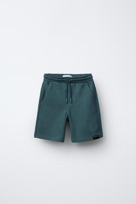 ZARA ШОРТЫ КОМФОРТНОЙ ПОСАДКИ ИЗ МЯГКОЙ ТКАНИ, СИНИЙ
