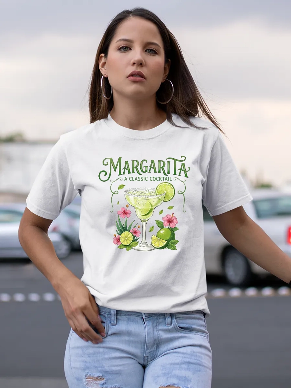 Футболка с Принтом Коктейль Маргарита