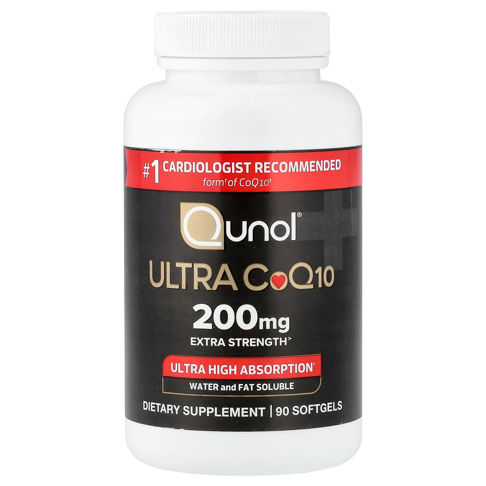 Qunol, Ultra CoQ10, 200 мг, 90 капсул