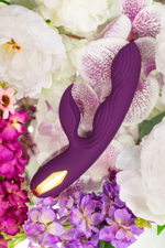 Фиолетовый вибратор-кролик Octar - 24,5 см. (Цвет: фиолетовый)