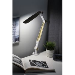Настольный светильник ЭРА NLED-496-12W-G светодиодный на струбцине золото