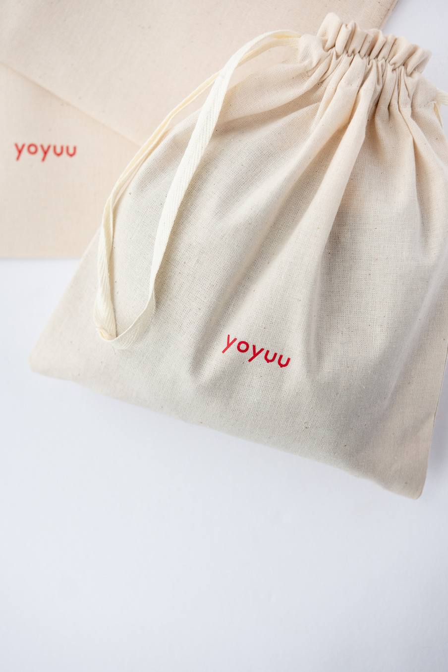Хлопковый мешочек для стирки и хранения с логотипом yoyuu