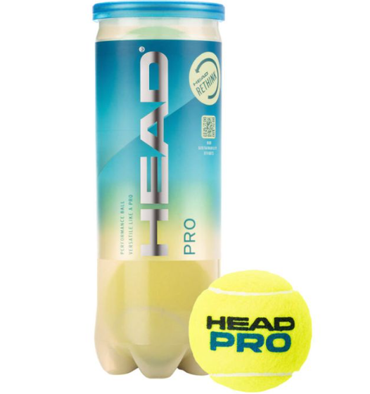 Мячи теннисные Head Pro (3 мяча в банке), арт. 571603