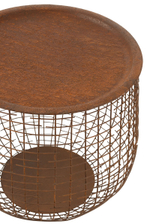 Набор из 2-х столиков "Рустик" 37х37х35см/39,5x39,2x42,5см Металл