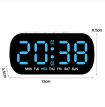 Часы-будильник настольные LED DS-5507 черный корпус