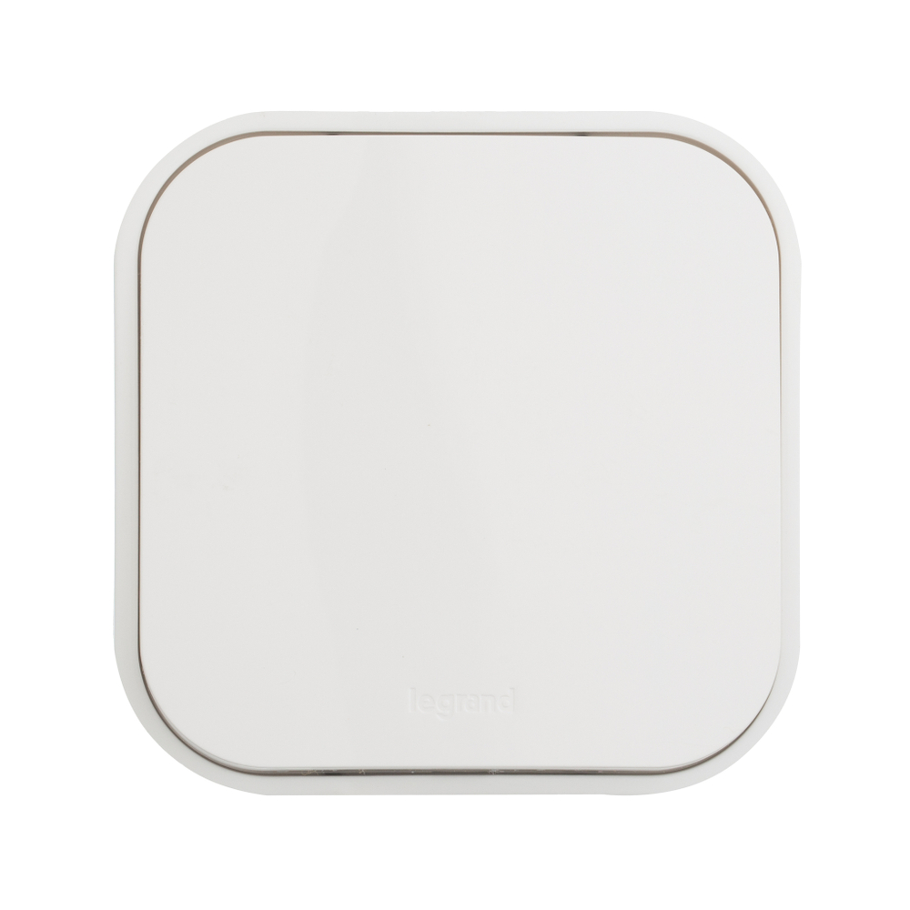 Выключатель кнопочный 1-клавишный IP20 6А 250В белый Quteo Legrand