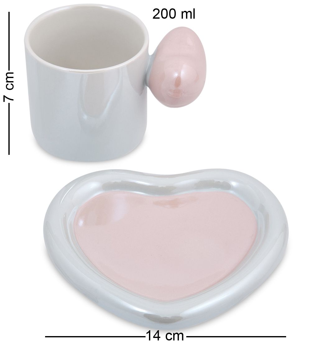 MUG-415/1 Чайная пара «Сердце»