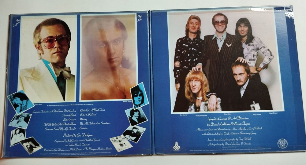 Винтажная виниловая пластинка LP Elton John Captain Fantastic And The Brown Dirt Cowboy (Japan 1975) (No Obi, 2 Booklets)