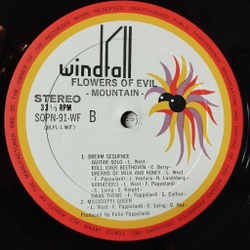 Винтажная виниловая пластинка LP Mountain Flowers Of Evil (Japan 1974) (No Obi) Crossroader