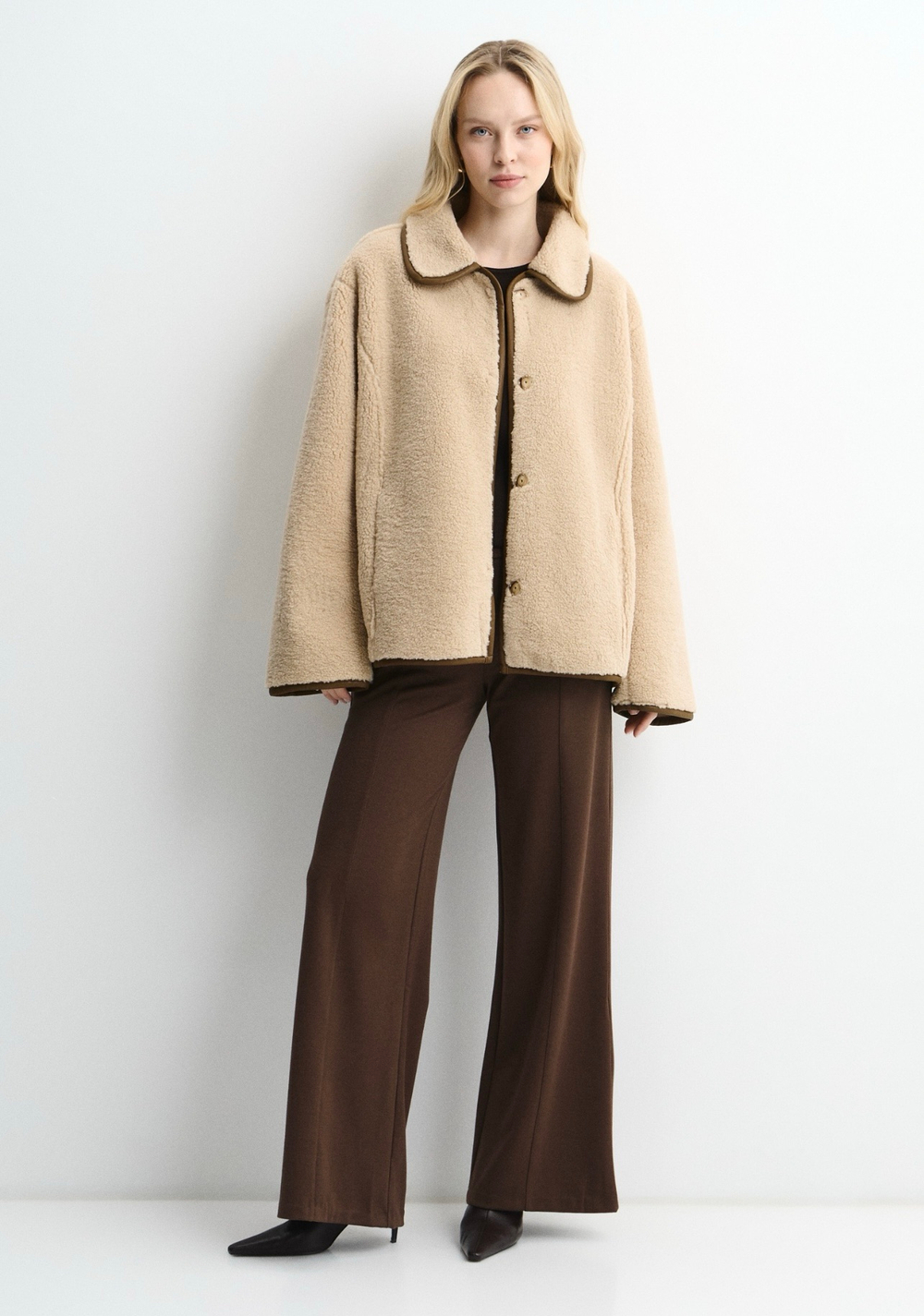 Дубленка Тэдди Элит бежевый